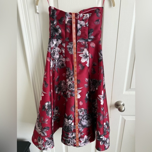 AKIRA Red Strapless Fit and Flare Dress - Picture 4 of 5